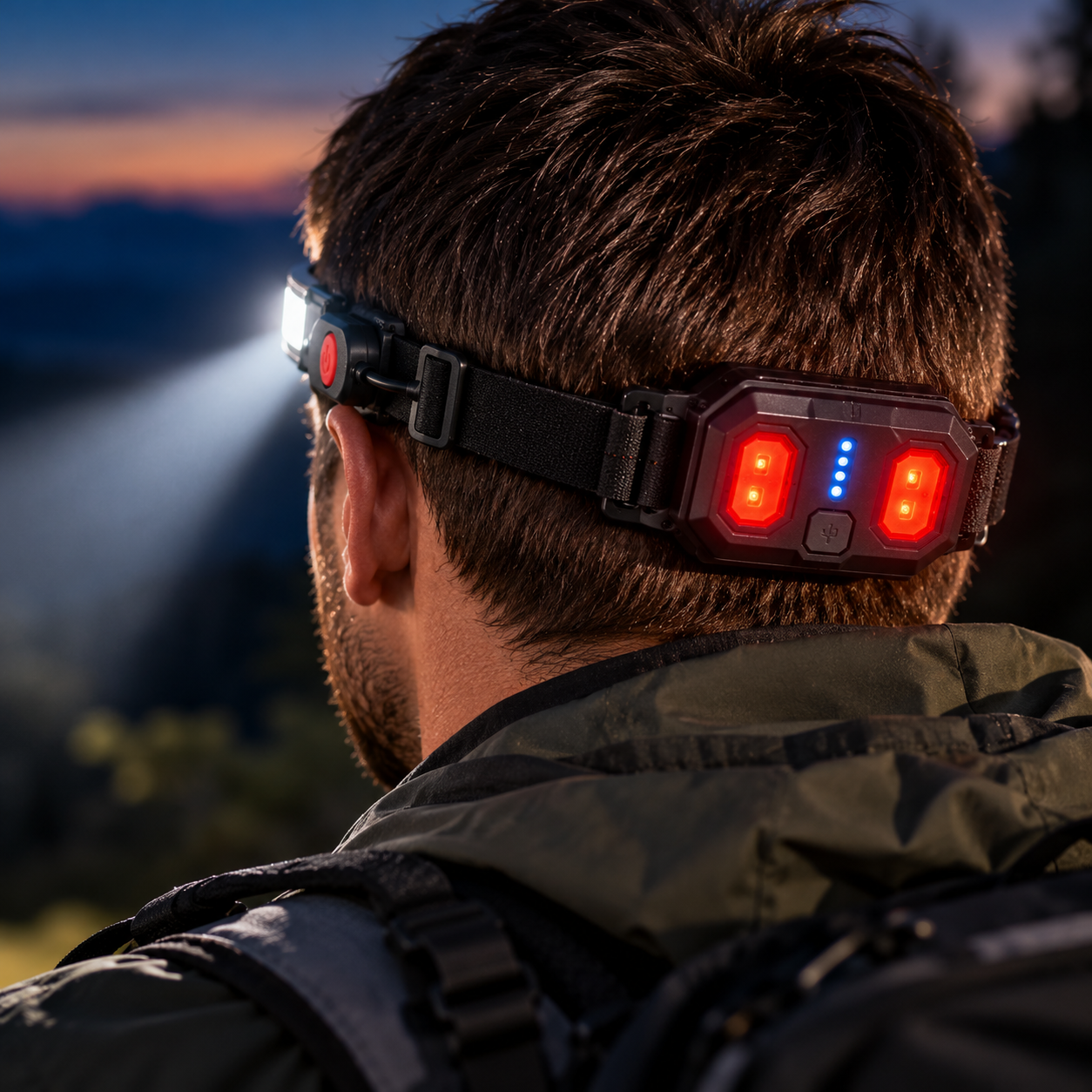Налобний акумуляторний ліхтар XQ-T1C 26LED / Гнучкий ліхтар COB-стрічка з USB-зарядкою 3 режими 3 Налобний акумуляторний ліхтар XQ-T1C 26LED / Гнучкий ліхтар COB-стрічка з USB-зарядкою 3 режими - Зображення 3