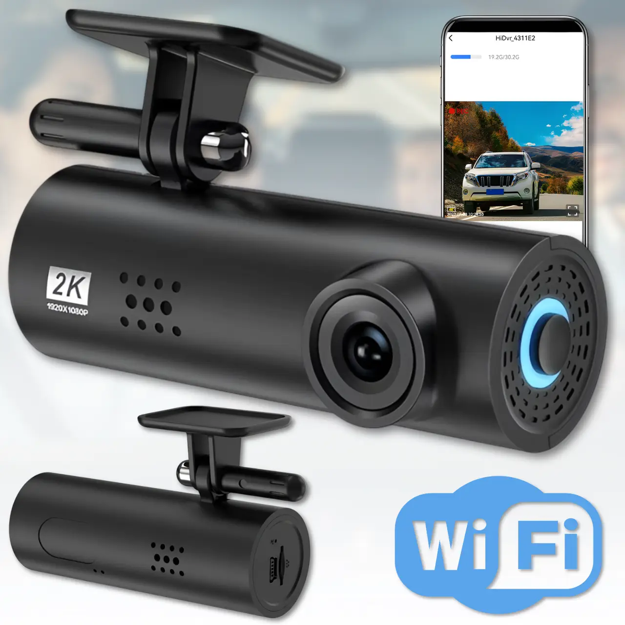 Автомобільний відеореєстратор F9 PRO WI-FI / Відеореєстратор з нічною зйомкою, широким кутом огляду 1 Автомобільний відеореєстратор F9 PRO WI-FI / Відеореєстратор з нічною зйомкою, широким кутом огляду