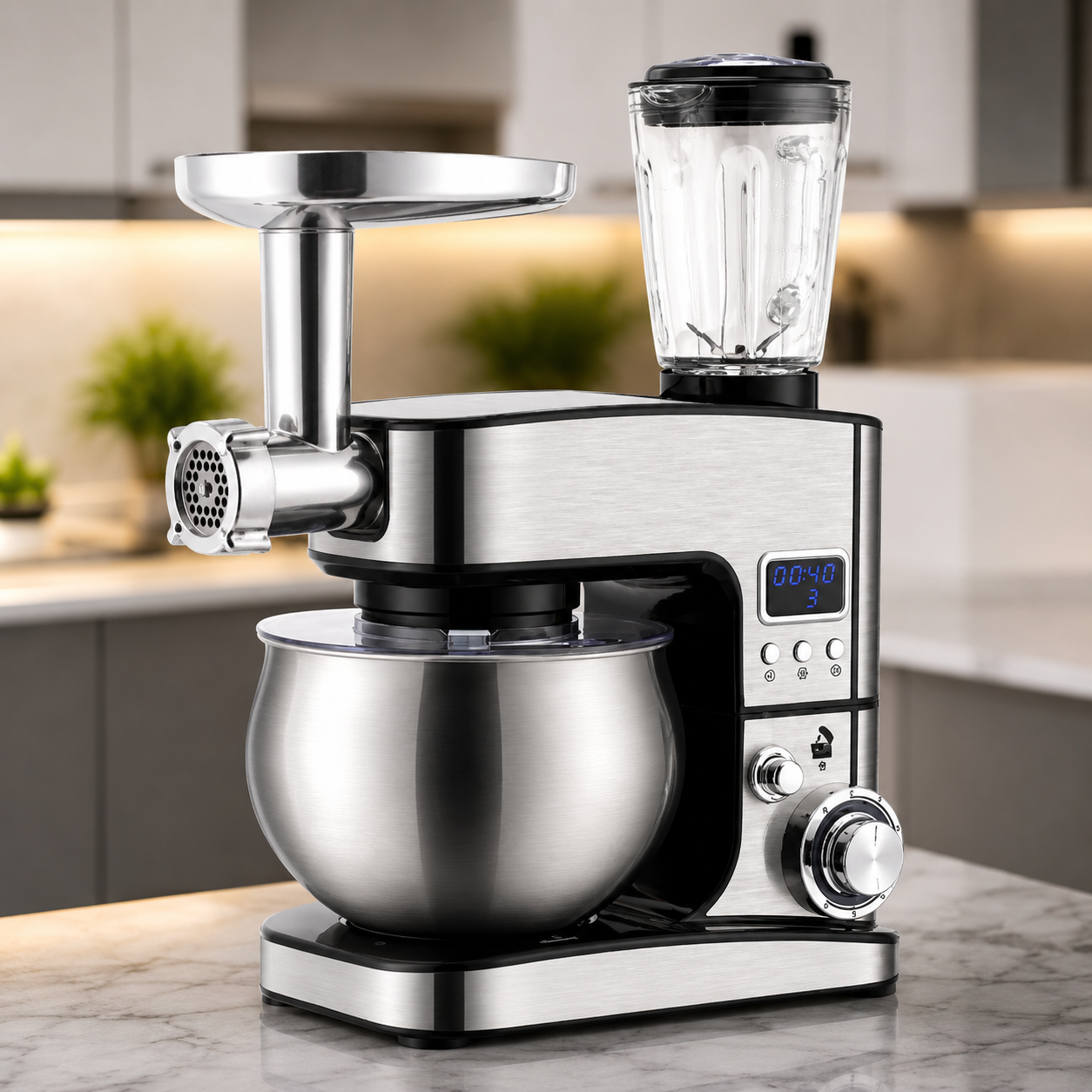 Кухонний комбайн з тістомісом 4500Вт Top Kitchen універсальний кухонний комбайн 3в1 1 Кухонний комбайн з тістомісом 4500Вт Top Kitchen універсальний кухонний комбайн 3в1