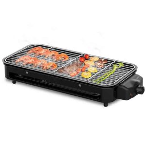 Електричний гриль-барбекю Rainberg RB-2292 3000Вт настільний з гратами BBQ