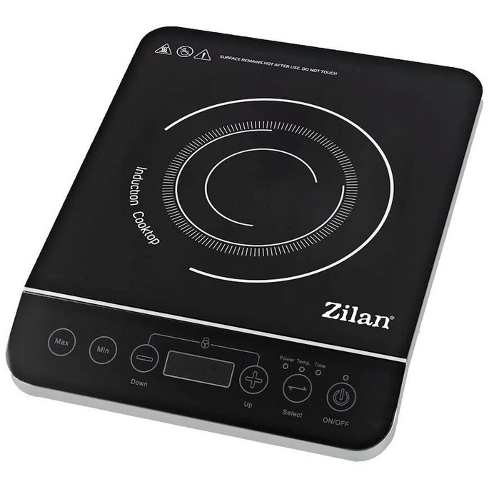 Настільна індукційна плита Zilan ZLN8078 Black для швидкого та безпечного готування 1 Настільна індукційна плита Zilan ZLN8078 Black для швидкого та безпечного готування