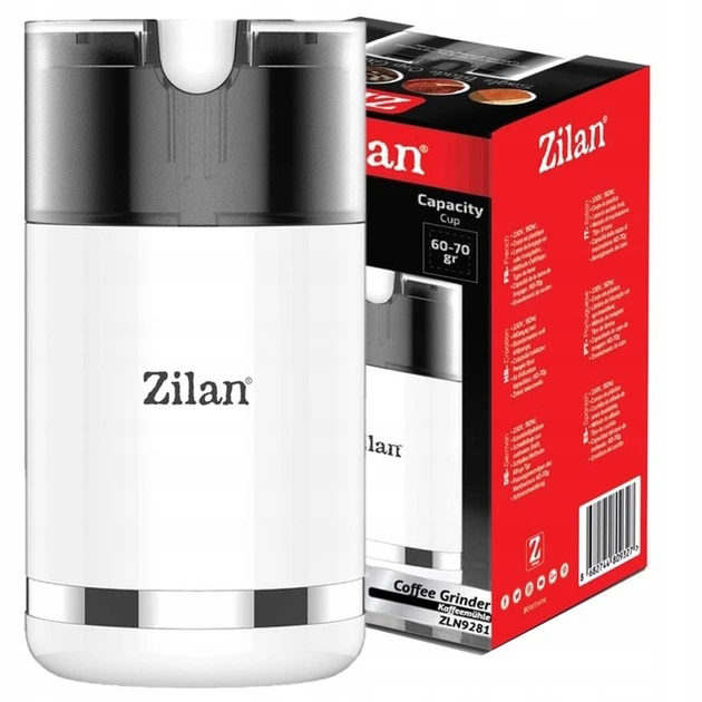 Кавомолка Zilan ZLN9281 з чашею 70 г і потужністю 150 Вт для свіжого помолу 1 Кавомолка Zilan ZLN9281 з чашею 70 г і потужністю 150 Вт для свіжого помолу