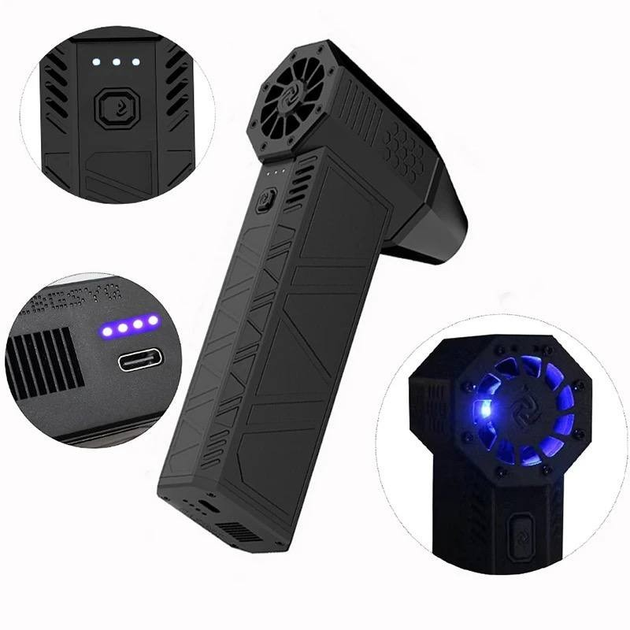 Ручний акумуляторний міні-турбовентилятор, компресор Mini Turbo Jet Fan 2 Ручний акумуляторний міні-турбовентилятор, компресор Mini Turbo Jet Fan - Зображення 2